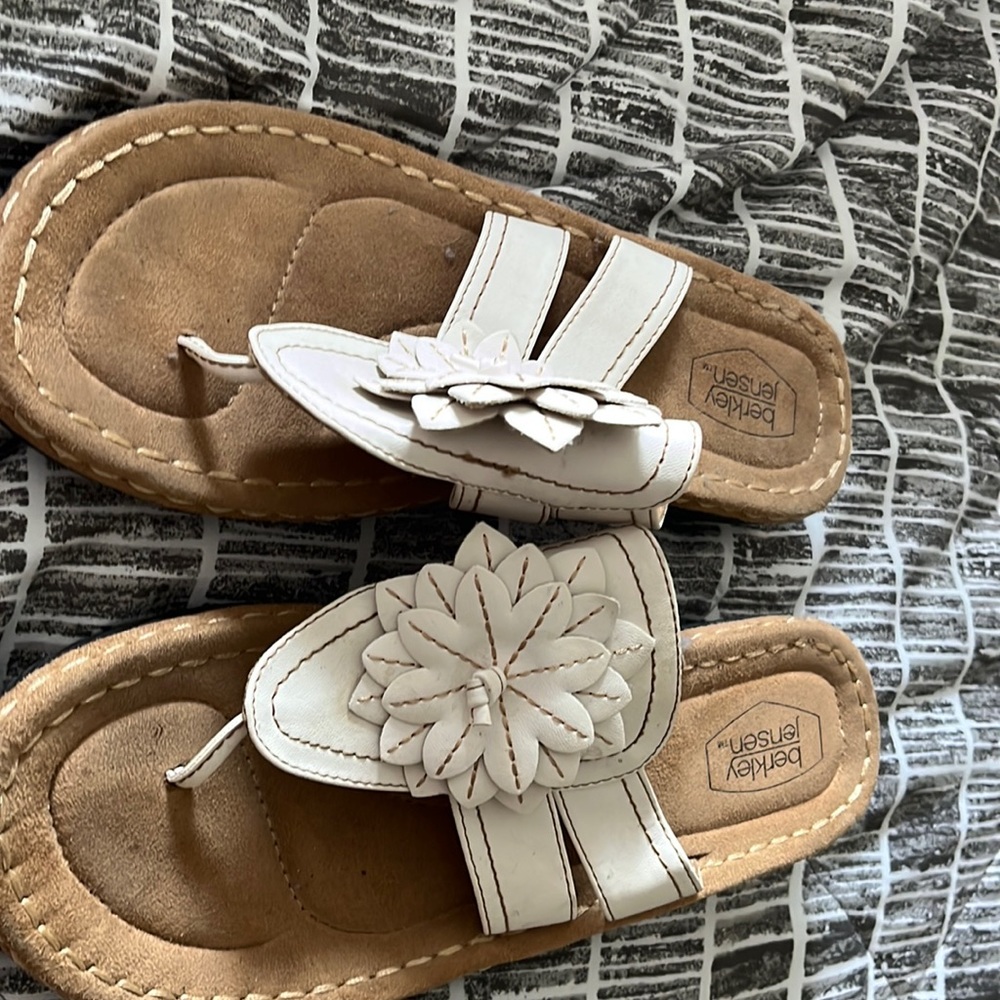 Sandals, worn once